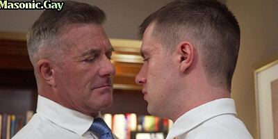 Dominant Masonic DILF Fucks Asshole of Office Bottom Stud