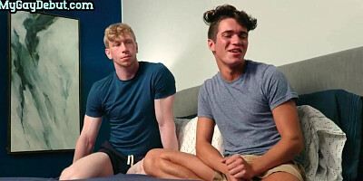 Pale skinned debut stud bareback fucked after casting