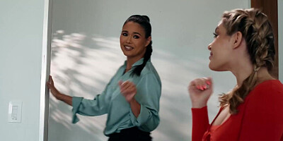 My milf asian exboss disciplines me hard