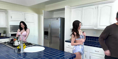 Stepmom and stepdad lusting over stepdaughter