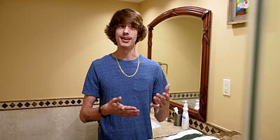 Stepson fucks his stepmom and creampies her