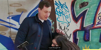 German public IR babe 3some fucked outdoor by sex date guys