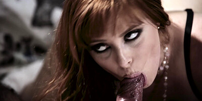 Penny Pax is sucking the huge cock