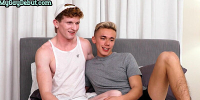 Debut twink fucked by stud after casting till cum in mouth