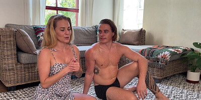 Buxom Blonde Amateur Teases Her BF - Lustery