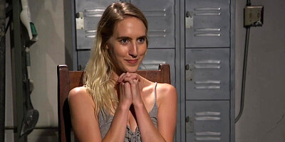 Gorgeous blonde performs whorish tasks