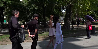 A petite Italian fucked in a tavern