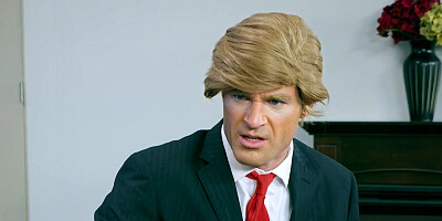 Drumpf and Clayton in a foursome with President Onama and his wife Michelle