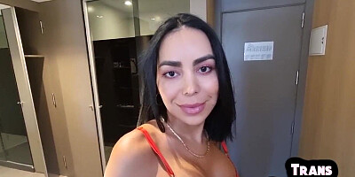 Latina TS darling ir POV fucked in asshole by BBC lover