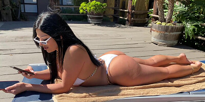 GOT FILLED - Bootylicious Busty Mona Azar Makes a Mess