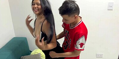 My shy stepsister wants to be an influencer and I fuck her while helping her with her video.