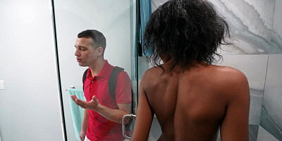 Mila Mars has fun with the dildo in the shower