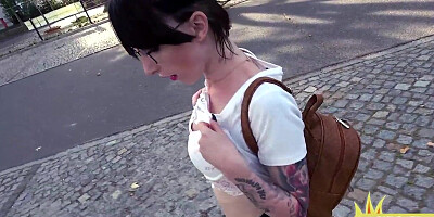 German public amateur babe POV fucked in car outdoor