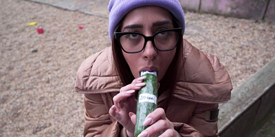 Ale Danger is getting picked up outdoors