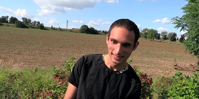 Pulled Euro stud POV public fucked outdoor for money