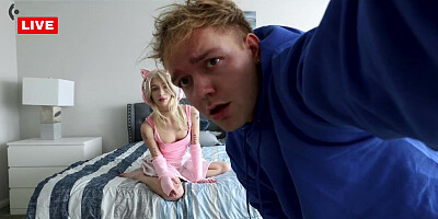 Emma Rosie sucks stepbros cock like a popsicle