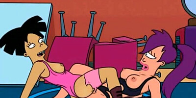 Famous cartoon lesbian MILFs