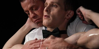 Dylan Tides gets ass barebacked by two Master