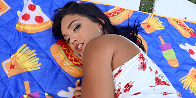 Latina Alina Belle gets fucked doggystyle in POV