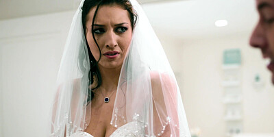 Bride Bella Rolland is sucking cock and licking balls