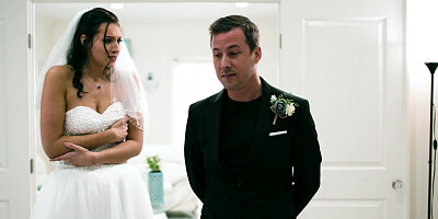 Bride Bella Rolland is sucking cock and licking balls