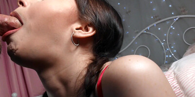 Jessica Starling is sucking the cock in POV