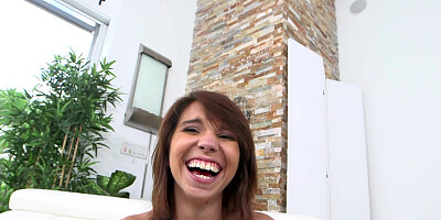 CeCe Capella lets him smack and squeeze her natural melons