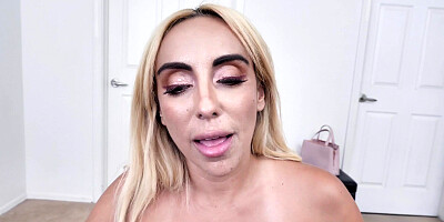 Kylie Kingston gets cumshot on her chest after tit fucking