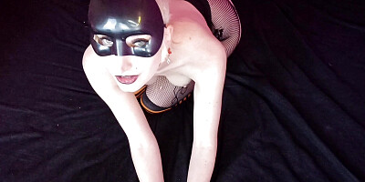 Spooky Halloween Bunny fucks Carrot 3 holes