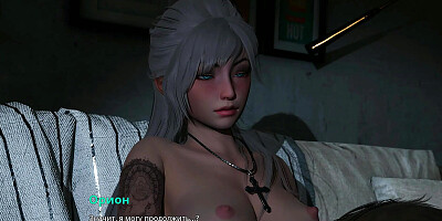 An 18 year old sweet girl gave her neighbor a deep blowjob