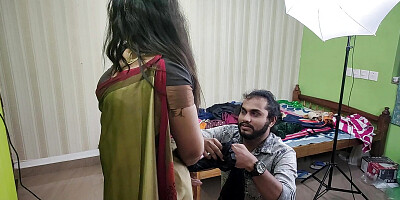 BDSM both hand tied and blindfolded in saree by vaishnavy and Sharun Raj, Mallu couple hot bdsm ass and boobs kiss romance