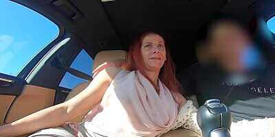 Redhead MILF Gabby Lamb Fucked In A Porsche Then Filled With Cum In Her First Fucked On Camera