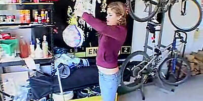 teen 18+ topanga masturbates in her garage