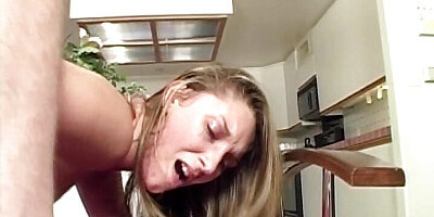 Pretty French babe fucked on the chair