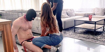 Sub Slut Gets Humiliated and Railed by Goddess and her Alpha