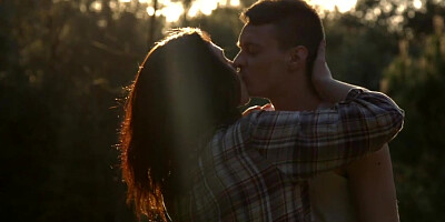 Luna ruiz makes love to her beau in a dew covered field - BANG