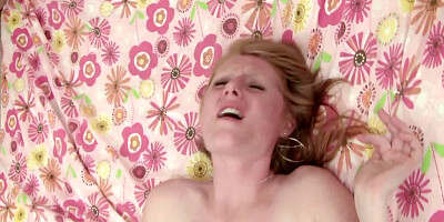 Freckled amateur cutie pounded as she cums so hard