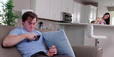 Stepmother wants to fuck this well hung teen fucker