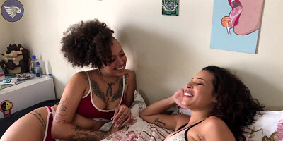 Espuleta used a strap-on to fuck Lana Poison in a delicious DP with Himeros