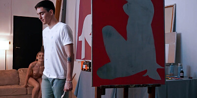 Wicked - Model Gets Her Pussy Pounded Hard By Her Painter