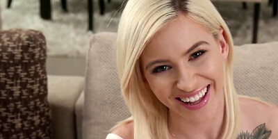 Gorgeous blonde teen Kiara Cole showcases in a compilation