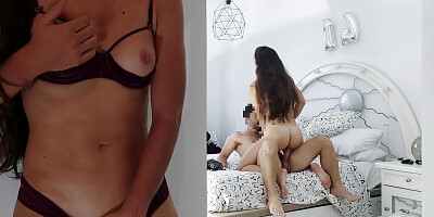 I fucked my neighbor while his wife spied on us and cummed looking at us
