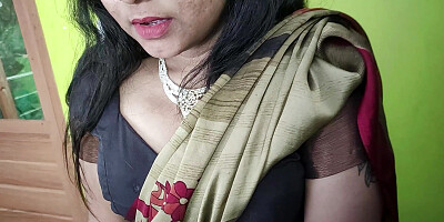 Saree romance part 2 navel lick romance of Vaishnavy and Sharun Raj, Mallu couple hot navel lick, Mallu girl in hot saree navel