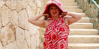 Mature cougar flirting with younger men compilation