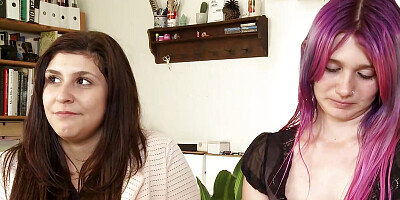 First-year students - Maria M and Julie pamper themselves with an extensive oil massage with a pleasurable climax