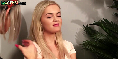 CFNM British voyeurs watch amateur MILF throating cock