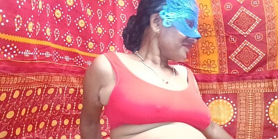 Fucked his own stepson Husband is not at home nomita bhabhi