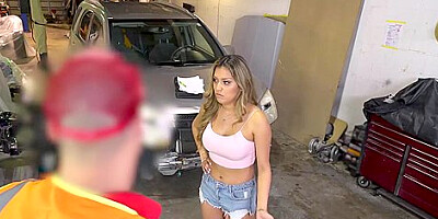 Bangs Her Mechanic So He Will Fix Her Minivan With Nicole Rey And Nicole Ray