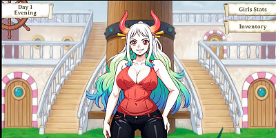 Lusty Buccaneers Parody Hentai Game Ep.1 Nami is exposing her naked body at night !