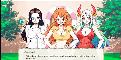 Lusty Buccaneers Parody Hentai Game Ep.1 Nami is exposing her naked body at night !